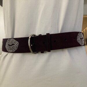 Betsey Johnson studded leather belt